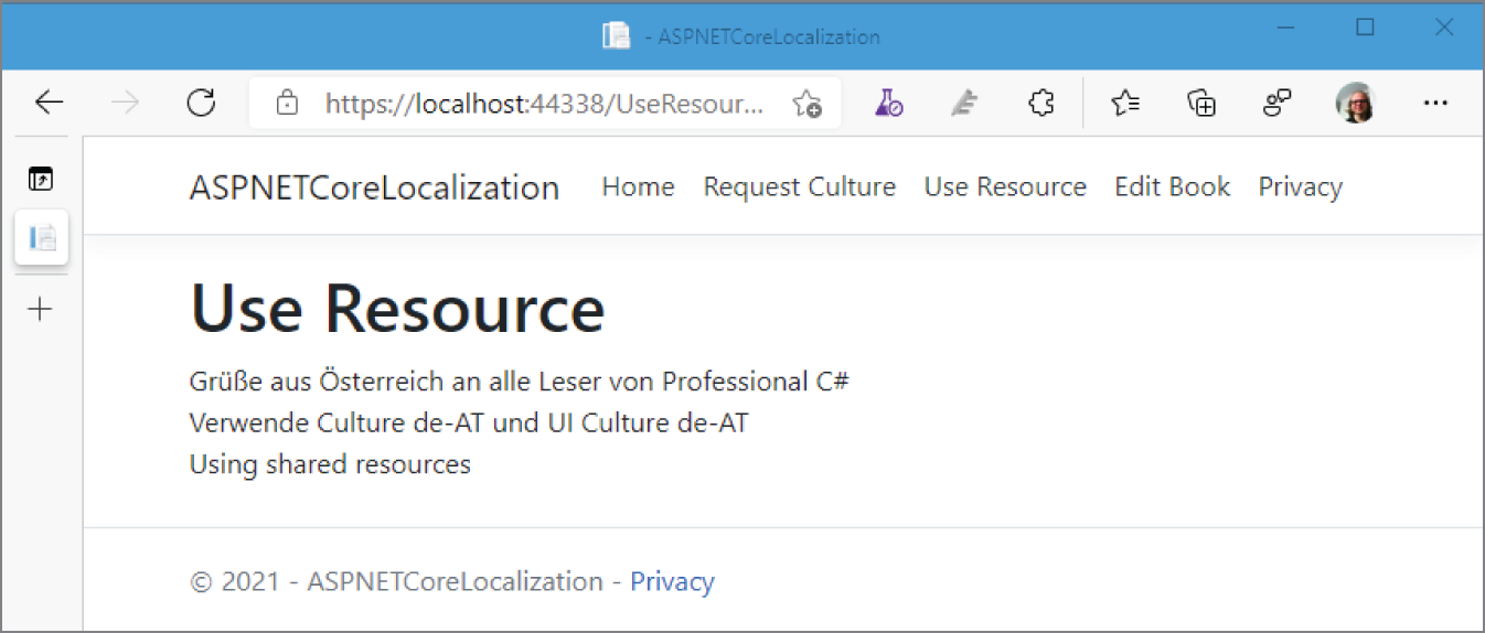 Snapshot of a webpage displaying use resource.
