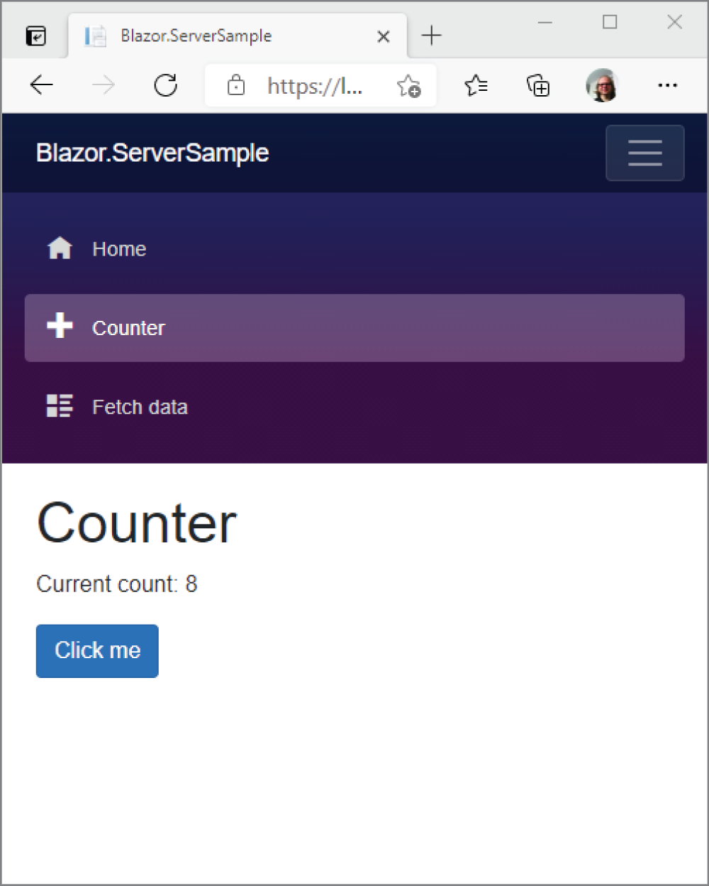 Snapshot shows the current count as 8.