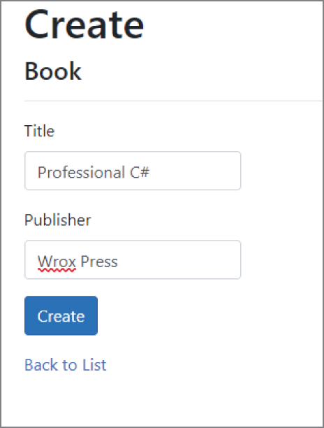 Snapshot of creating library.