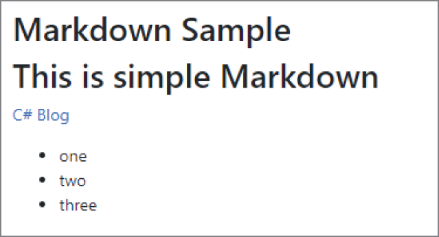 Snapshot of marking down sample.