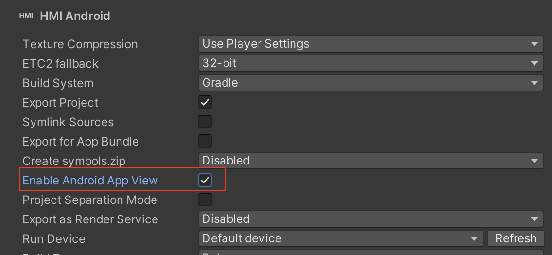 Android App View Settings Check