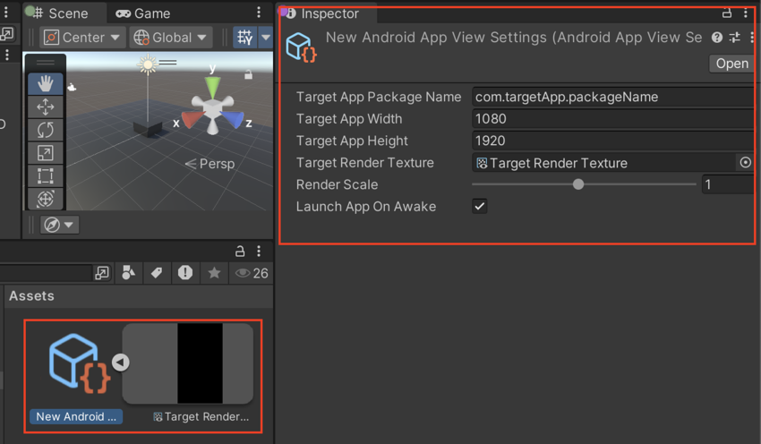 Android App View Settings