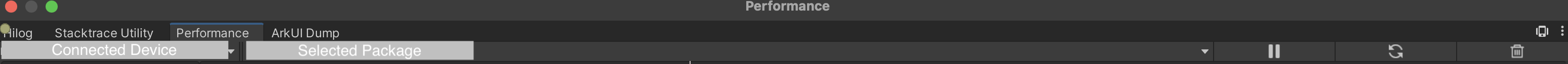 Performance Toolbar
