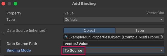 Set the VisualElement binding datasource