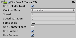 Surface Effector 2D Inspector