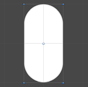 The Capsule 2D primitive GameObject.