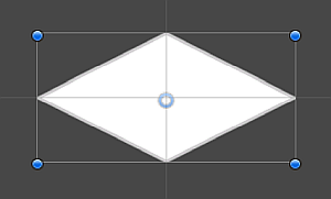 The Isometric Diamond 2D primitive GameObject.