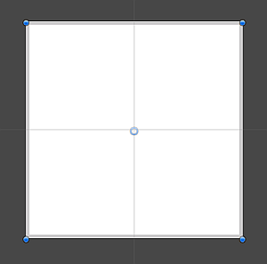 The Square 2D primitive GameObject.