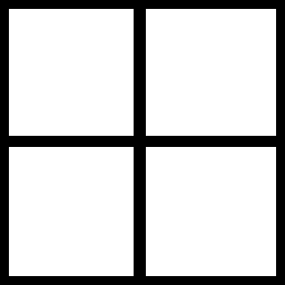 A simple grayscale cookie for a window light